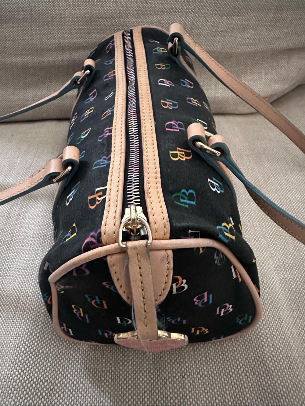 Dooney & Bourke Rainbow Monogram Barrel “It” Bag - Picture 6 of 15